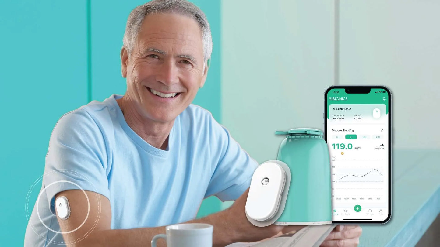 SIBIONICS GS1 CGM-Système de Surveillance Continue du glucose