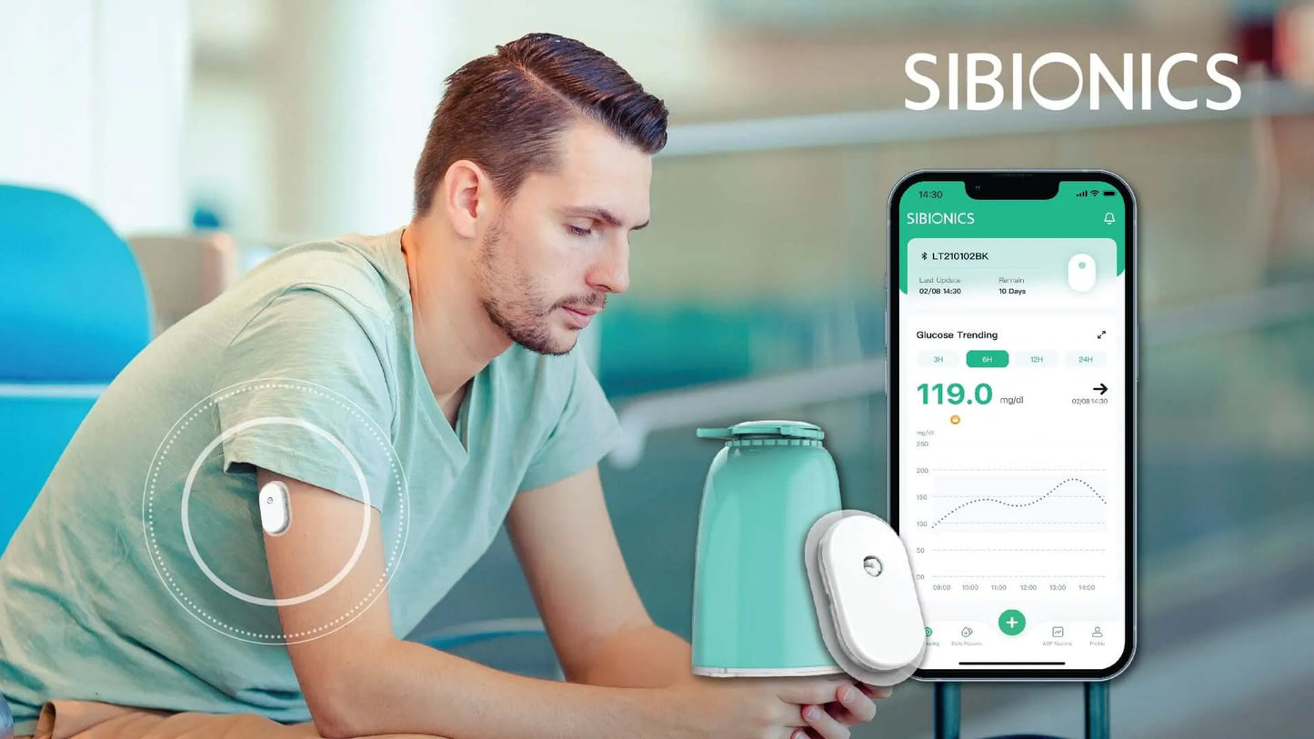 SIBIONICS GS1 CGM-Système de Surveillance Continue du glucose