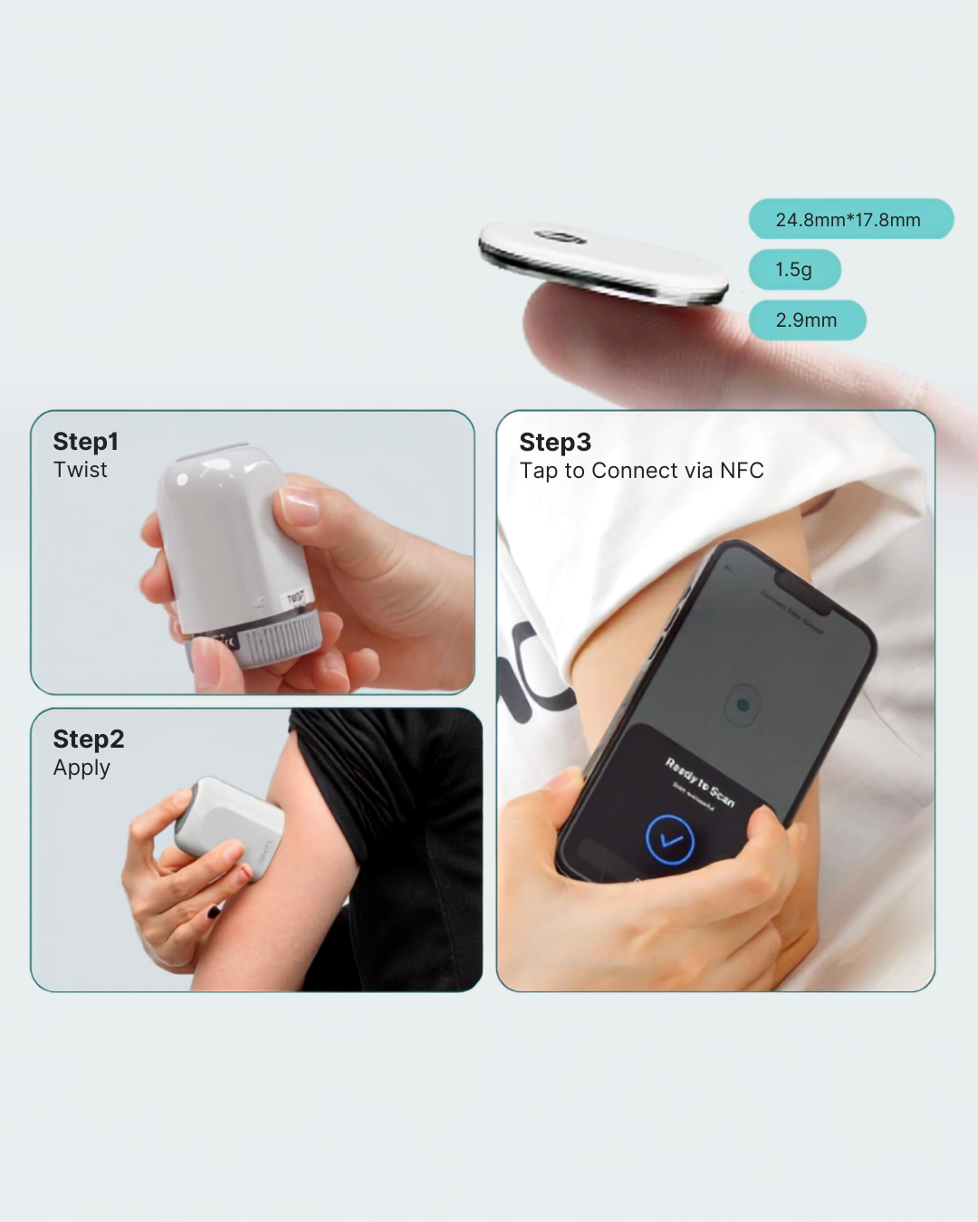 SIBIONICS GS3 – Système de surveillance continue du glucose (CGM)